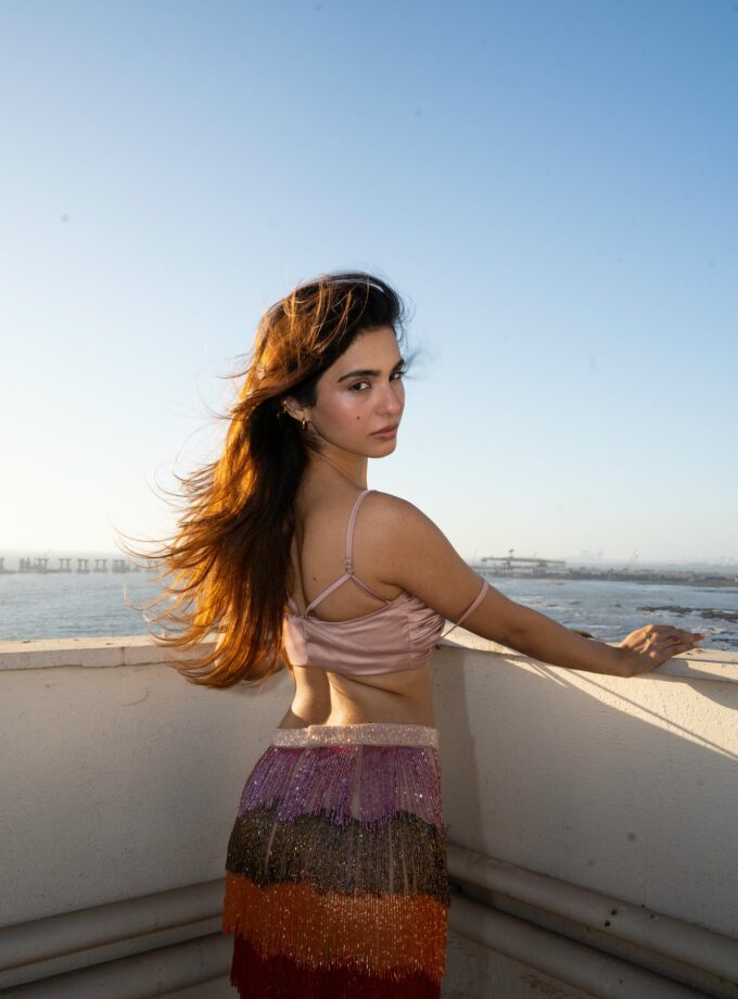 The Tassel Skirt and Silk Ribbon Bralet